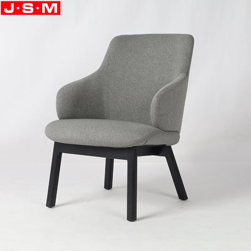 High Back Accent Chair Sofa Lounge Fabric Living Room Single Wooden Armchair