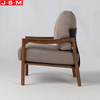 Timber Wood Cushion Fabric Arm Chair Single Chair Accent Armchair Chair