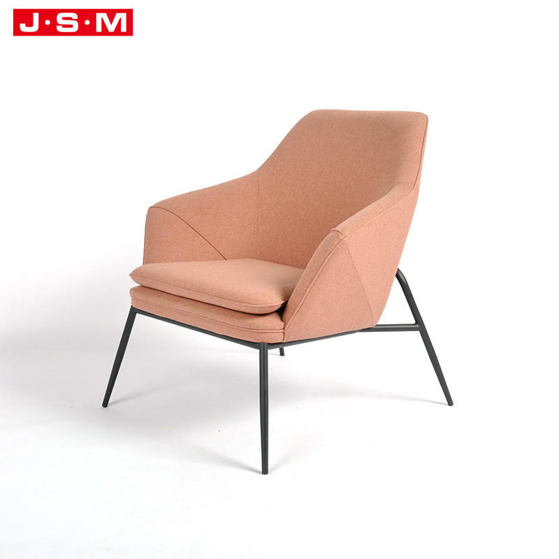 Modern Luxury Chaise Lounge Outdoor French Fabric Garden Furniture Wooden Armchair