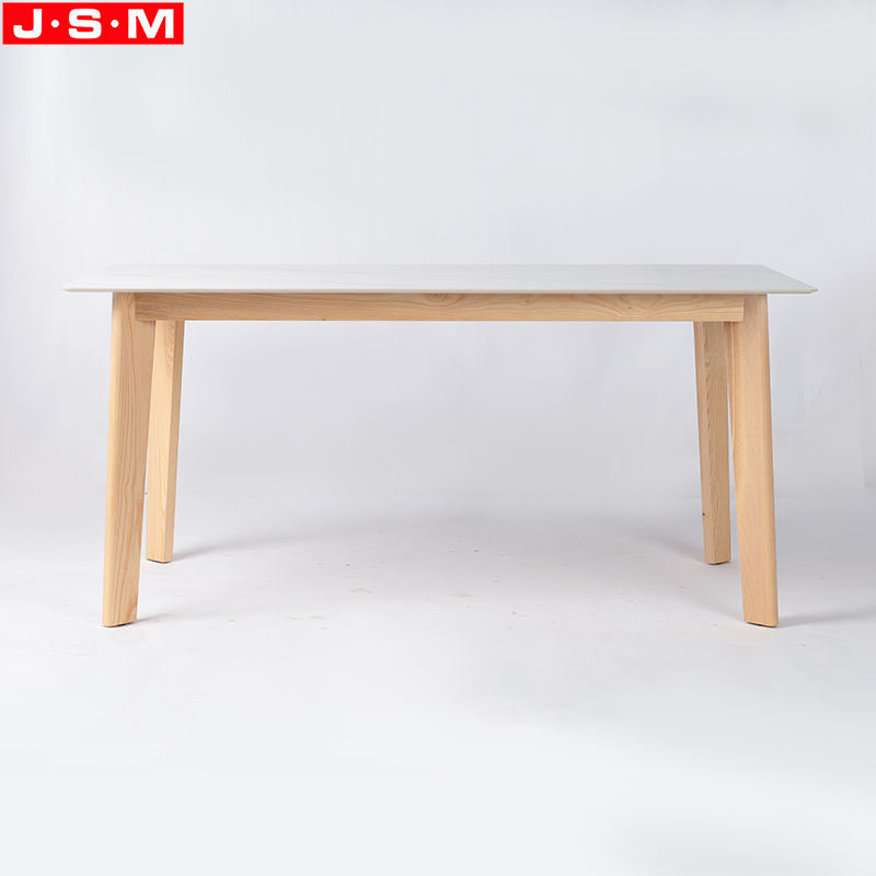 New Design Rustic Luxury Nordic Wood Round Rectangular Live Edge Restaurant Dining Table