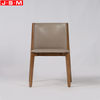 Nordic Modern Foam And Fabric Cushion Wood Dining Chair Single Wooden Dining Chair