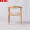 Wholesale Paper Rope Woven Wood Dining Chairs Restaurant Dining Chair
