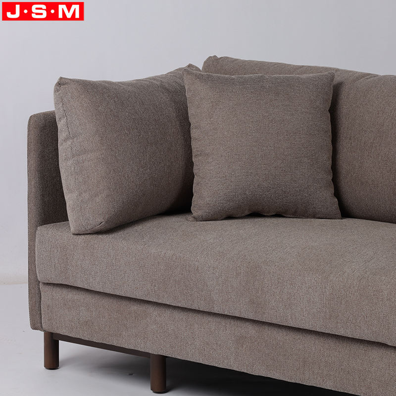 Villa Furniture Fabric Sofa Living Room Designed Sofa Couch With Wood Base