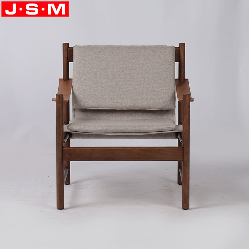 Modern Creative Designed Fabric Pu Belt Arm Leisure Armchair For Camping