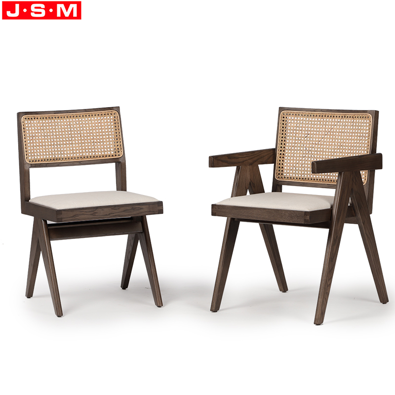 Wood And Fabric Dining Chair