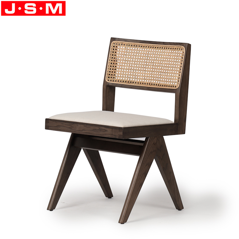 Wood And Fabric Dining Chair