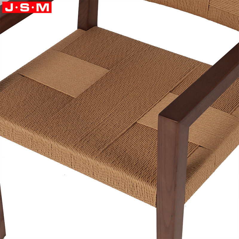 Wholesale Restaurant Dining Room Ash Wood Dining Chair With Armrest