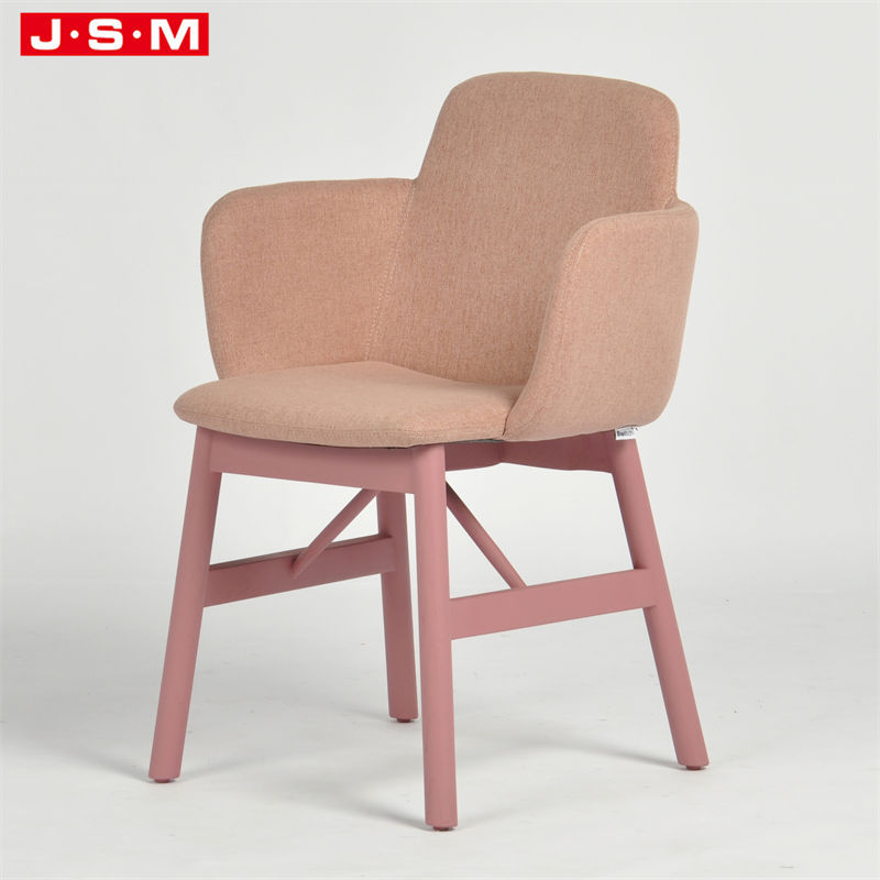 Restaurant Fabric Upholstered Home Furniture Pu Wooden Dining Chairs