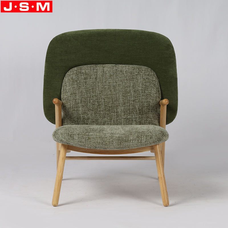 Relaxation Foam And Fabric Cushion Modern Livingroom Armchair With Wooden Frame