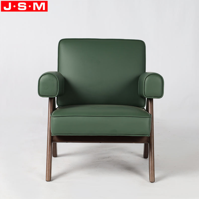 Wooden Armchair Fabric Material Comfortable Living Room Single Lounge Leisure Sofa Chair