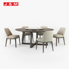 China High Quality Furniture Modern Frame Foam And Fabric Solid Wood Wingback Dining Chair