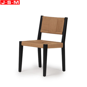 Paper String Woven Dining Chairs Home Hotel Furniture Restaurant Solid Wood Frame Dining Chairs Wooden Chairs