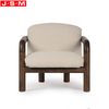 Modern Wooden Solid Wood Lounge Armchair Living Room Dining Leisure Armchair