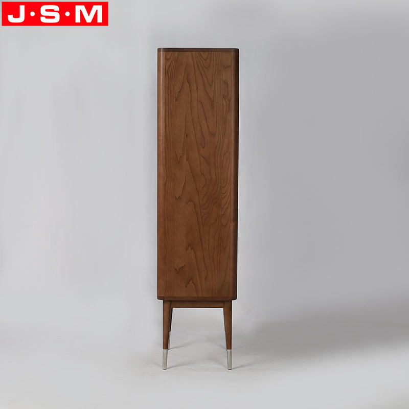 Home Furniture Veneer Carcase Wooden Display Case Bookcase Living Room Cabinet