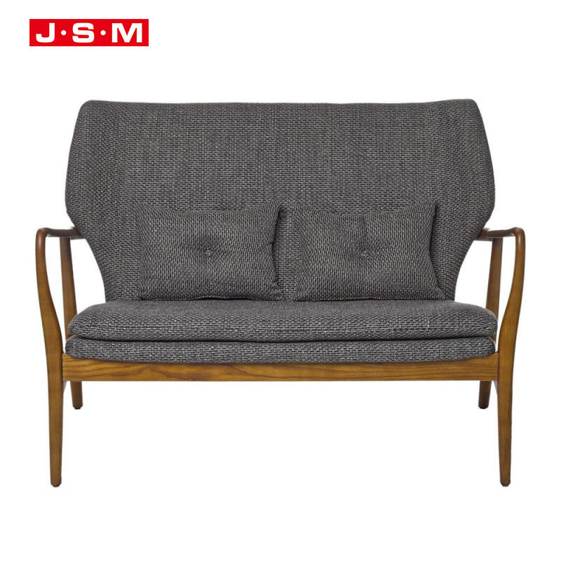 French Morden Furniture Lobby Living Room Garden Solid Wood Bench Armchair