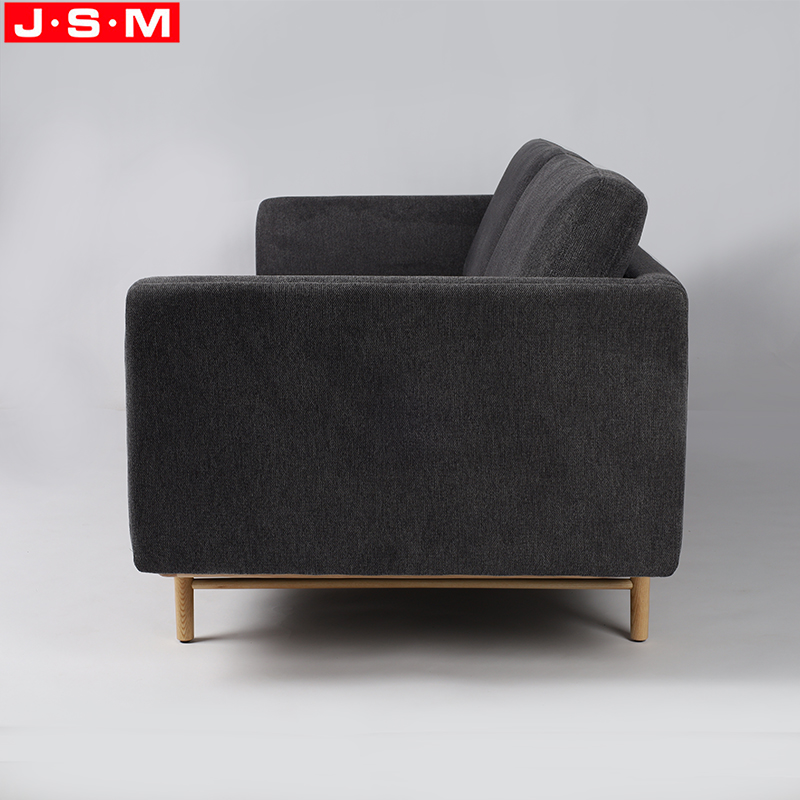 Modern Style Wooden Fabric Sectional Sofa