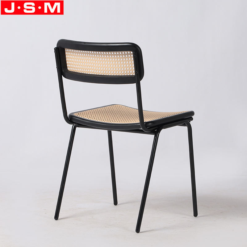 Factory Cheap Stackable Chair Rattan Seat Back Dining Chair For Dining