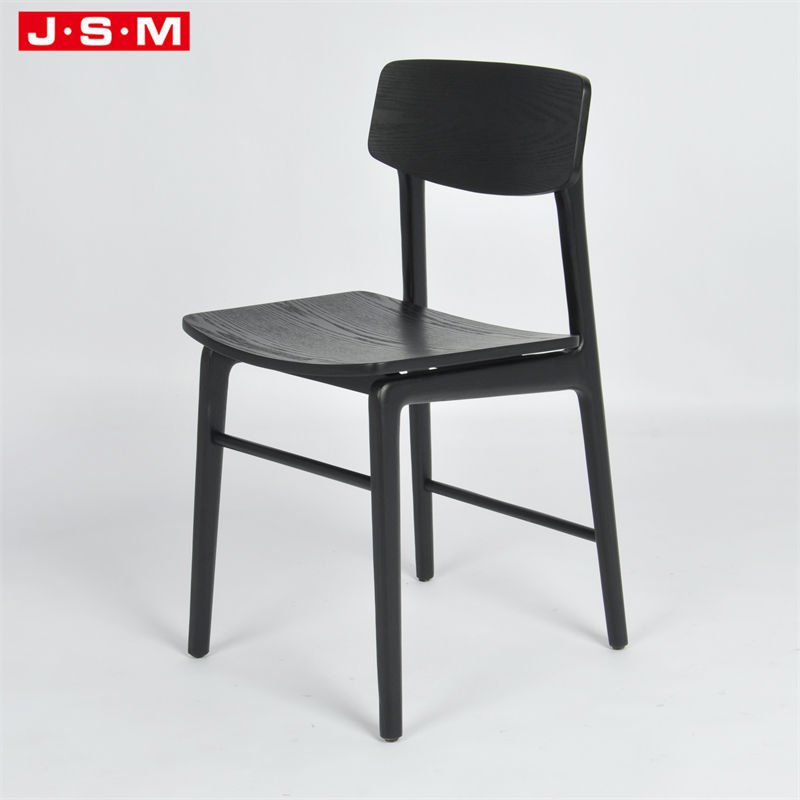 Nordic Wooden Black Outdoor Restaurant Dinning Room Dining Chairs