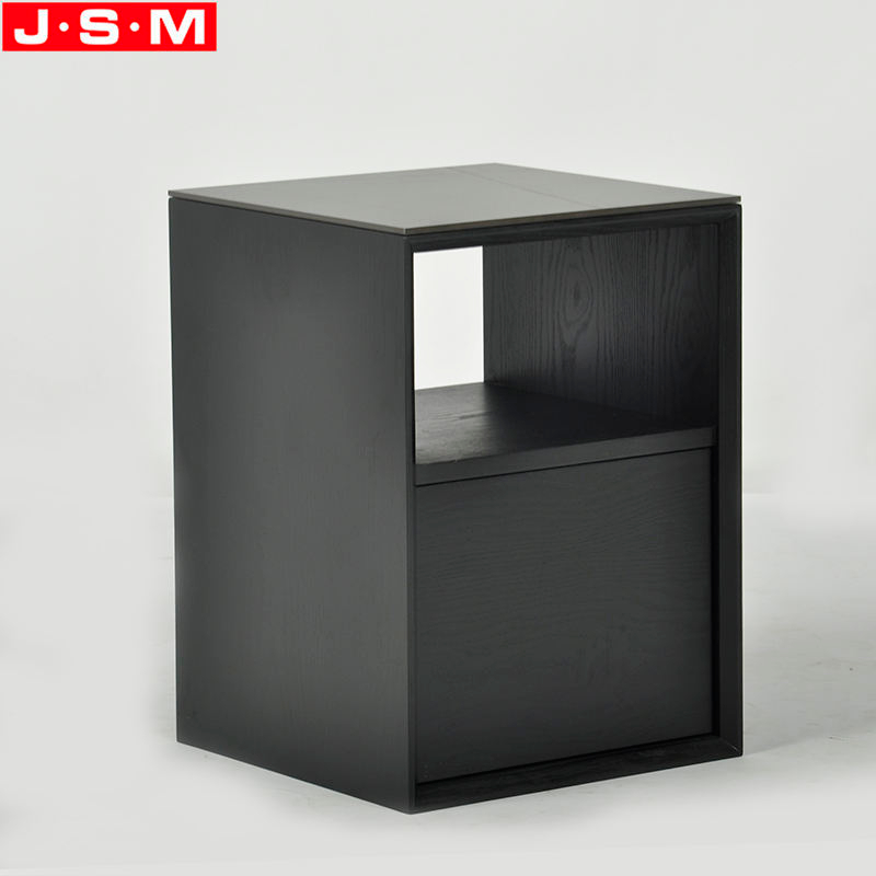 Fashion Square Small Coffee Tables Rock Slab Table Top Ash Timber Side Table