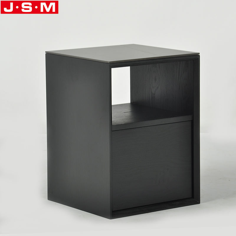 Fashion Square Small Coffee Tables Rock Slab Table Top Ash Timber Side Table