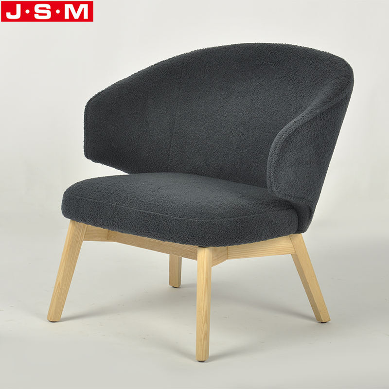 Luxury Leisure Chair For Living Room Modern Wooden Frame Waiting Chair