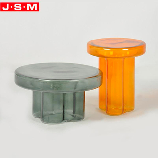 Contemporary Any Color Is Available Customization Coffee Table Set Round Tempered Glass Side Table