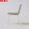 Comfortable Cushion Seat Not Armrest Dining Chair With Metal Legs