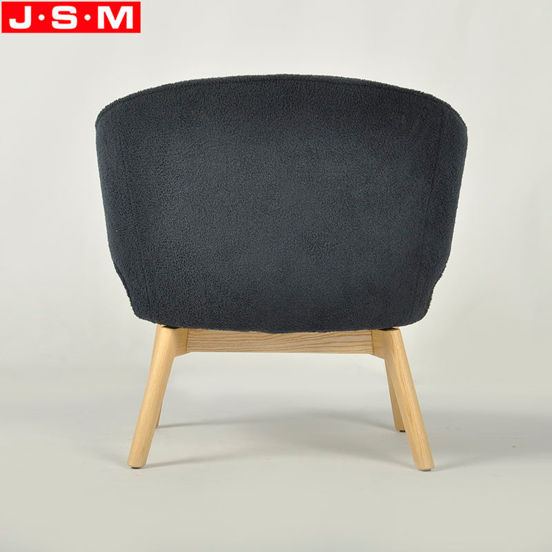 Luxury Leisure Chair For Living Room Modern Wooden Frame Waiting Chair