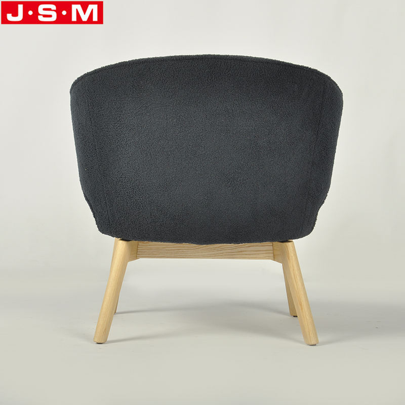 Luxury Leisure Chair For Living Room Modern Wooden Frame Waiting Chair