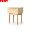 Bedroom Furniture Nightstands Wooden Night Stands Home Storage Bedside Table With Rattan Weaving Drawer