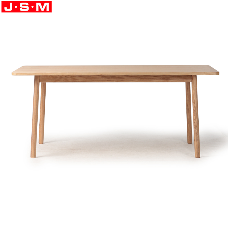 Wholesale Modern Ash Veneer Wood Table Rectangle Dining Table For Living Kitchen