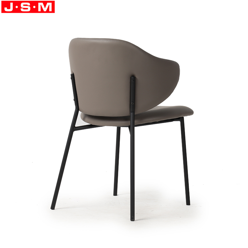 New Nordic Fabric Upholstery Modern Dining Chair Chair Modern Metal Base Restaurant Kitchen Dining Chairs