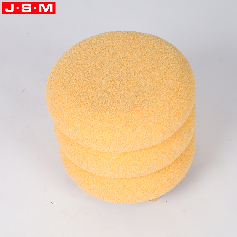 Storage Stool Home Living Room Outdoor Wood Round Large Ottoman Stool