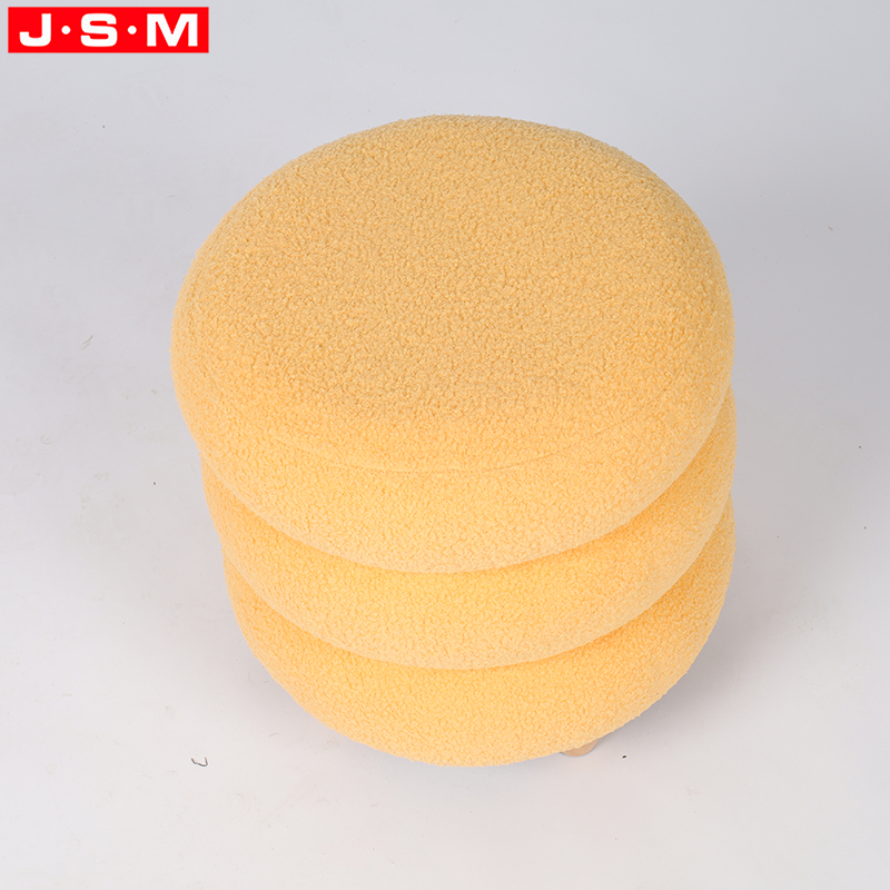 Storage Stool Home Living Room Outdoor Wood Round Large Ottoman Stool