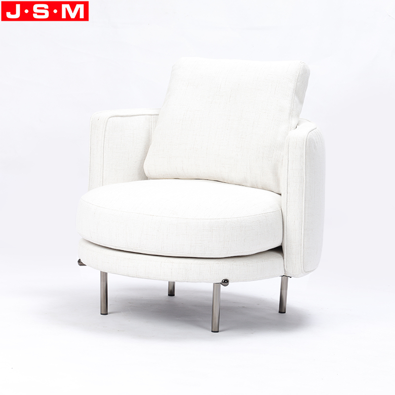 Outdoor Garden Armchair Wooden Frame With Foam And Fabric Furniture Armchair