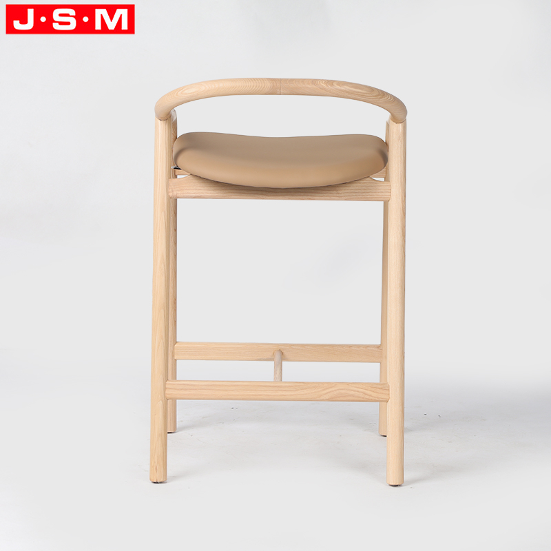 Counter Stools Chair Wood Furniture Red Oak Timber Frame Bar Chair Wood High Bar Stool