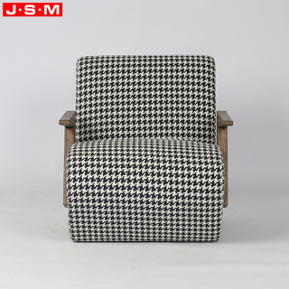 Living Room Furniture Nordic Modern Solid Wood Armchairs Upholstered Wooden Leisure Accent Chair for Home Living Bedroom