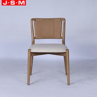 Dining Room Furniture Chaises De Salle Manger Paper Rope Back Cushion Seat Restaurant Modern Wooden Dining Chair