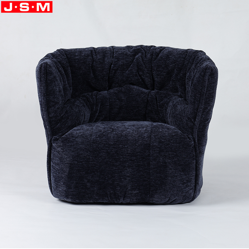 Molded Foam with Fabric Garden European Round Wooden Material Legs Round Room Massage Elastic Seater Sofa