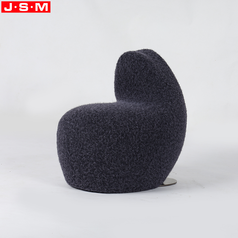 Single Seat Lounge Wooden Armchair Living Room Furniture Metal Base