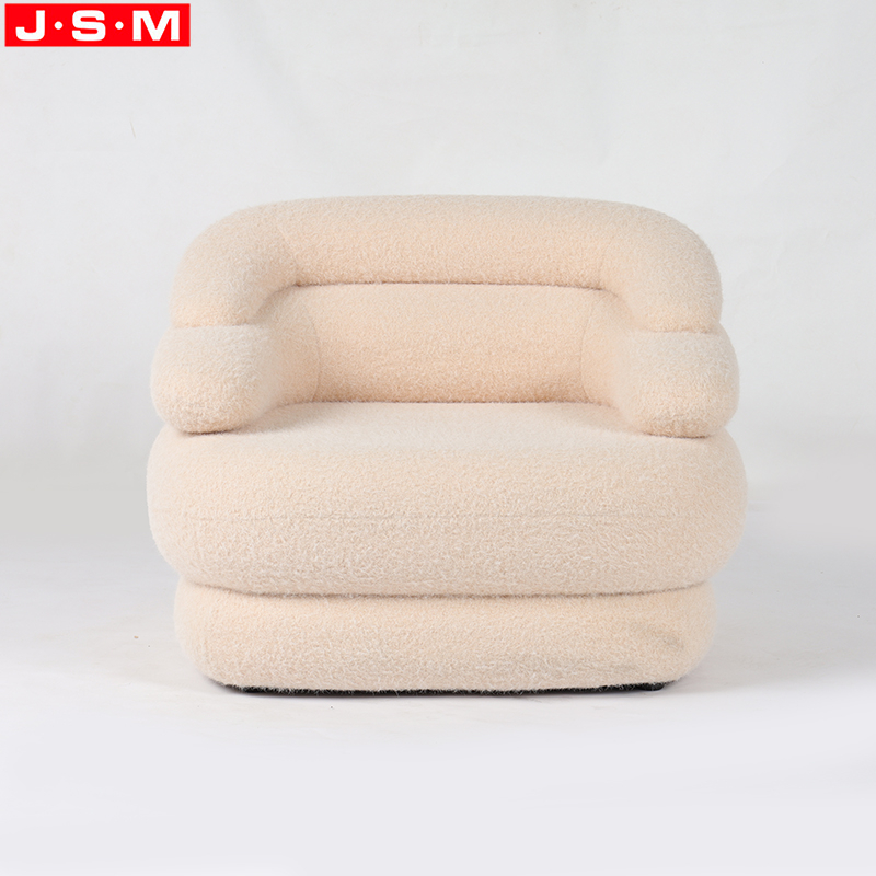 Customized Colors Indoor Household Metal Frame Single Seat Sofa Molded Foam with Fabric