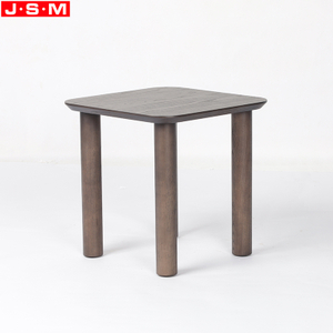 Wholesale Simple Design Homes Gardens Round Side Table Plywood with Ash Veneer Top Ash Timber Base