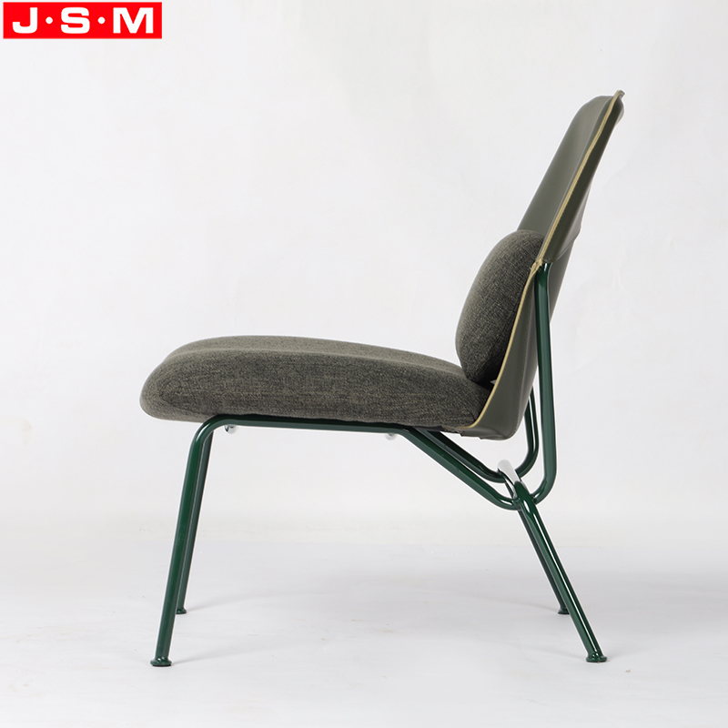 Morden Style Fabric Leisure Chaircushion Seat Arm Chair With Back