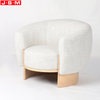 Modern Furniture Pink Cushion Seat Reclining Wooden Cushion Seat
