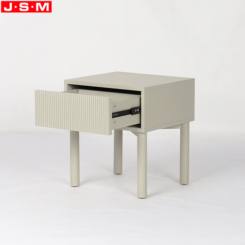 Wholesale Hot Sale Wooden Modern Metal Base Bedside Plywood with Ash Veneer Carcase
