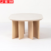 Luxury Outdoor Living Room Square Glass Tea Coffee Ash Timber Base