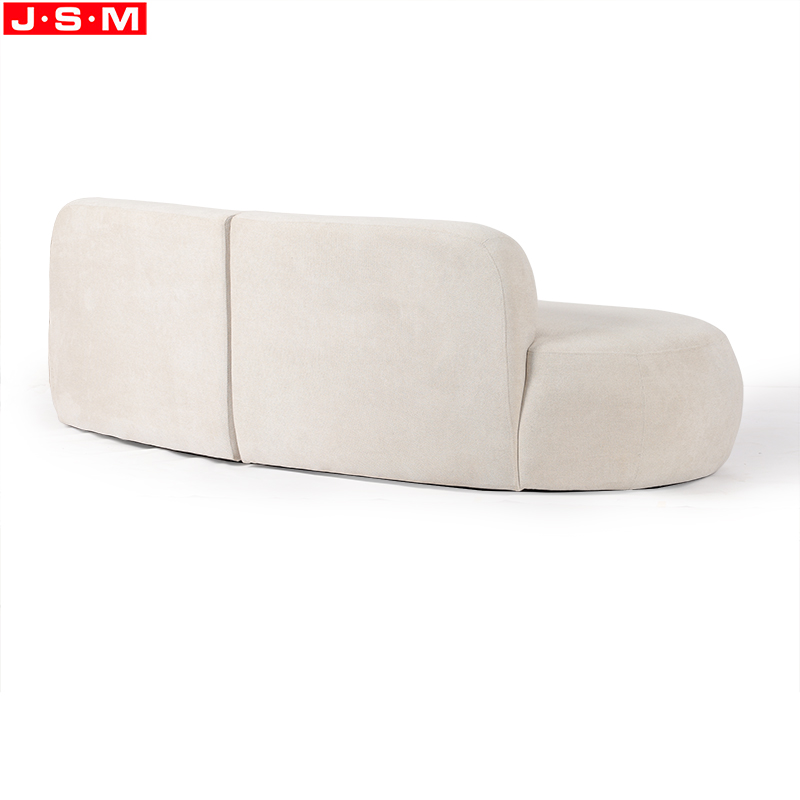 New Arrival Simple Style White Sofa Modern Ash Timber Base Wooden Sofa For Living Room