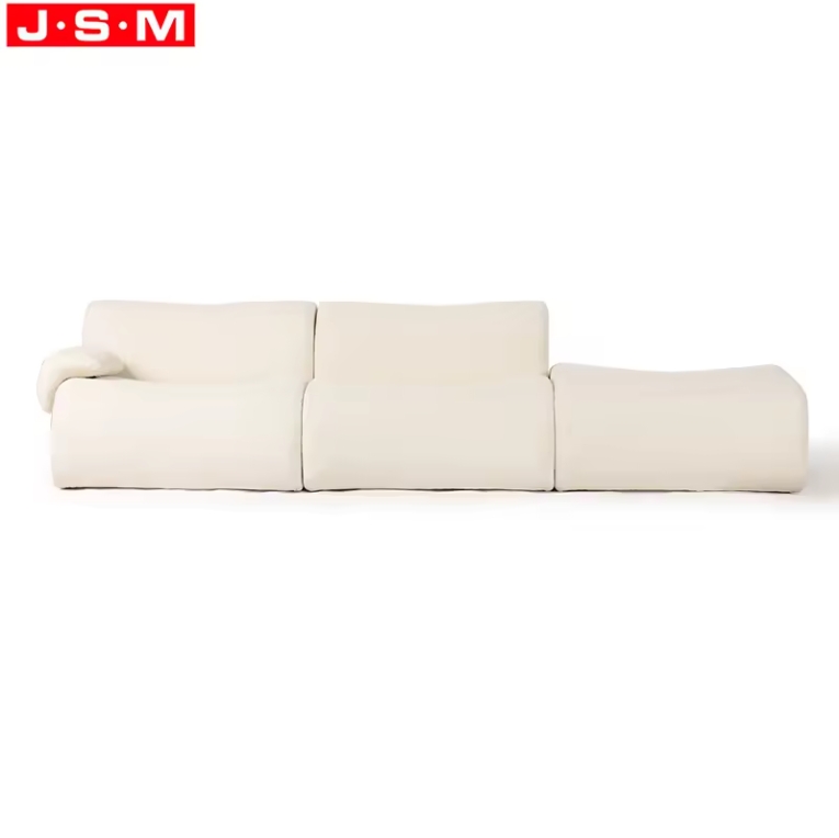 New Product Living Room White Color Sofa Modern Ash Timber Base Sofa For Home Hotel