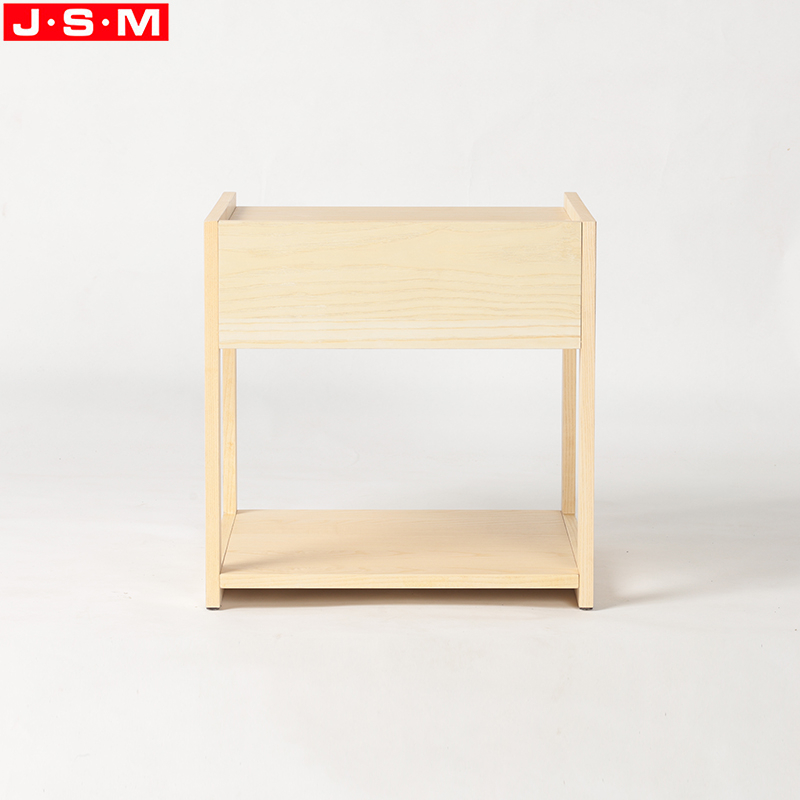 Good Quality Ash Timber Bedside Cabinet Furniture Simple Style Bedside Cabinet With Drawers