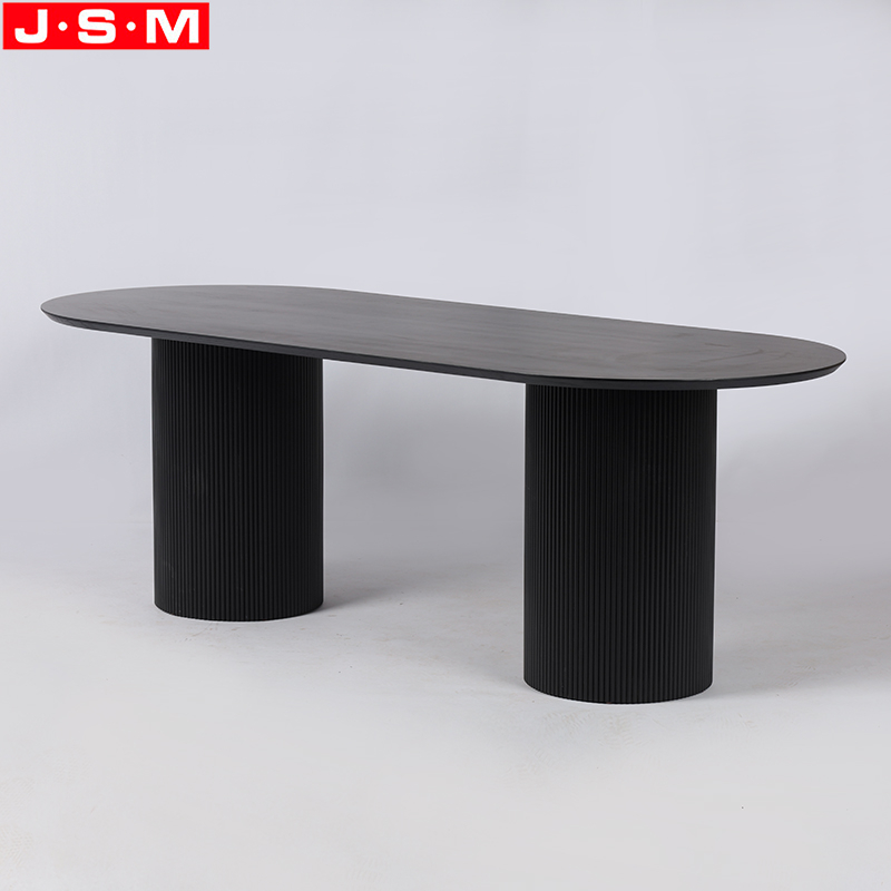 Luxury Modern Restaurant Modern Design Rectangle Shape Wood Dining Table Plywood with ash veneer top